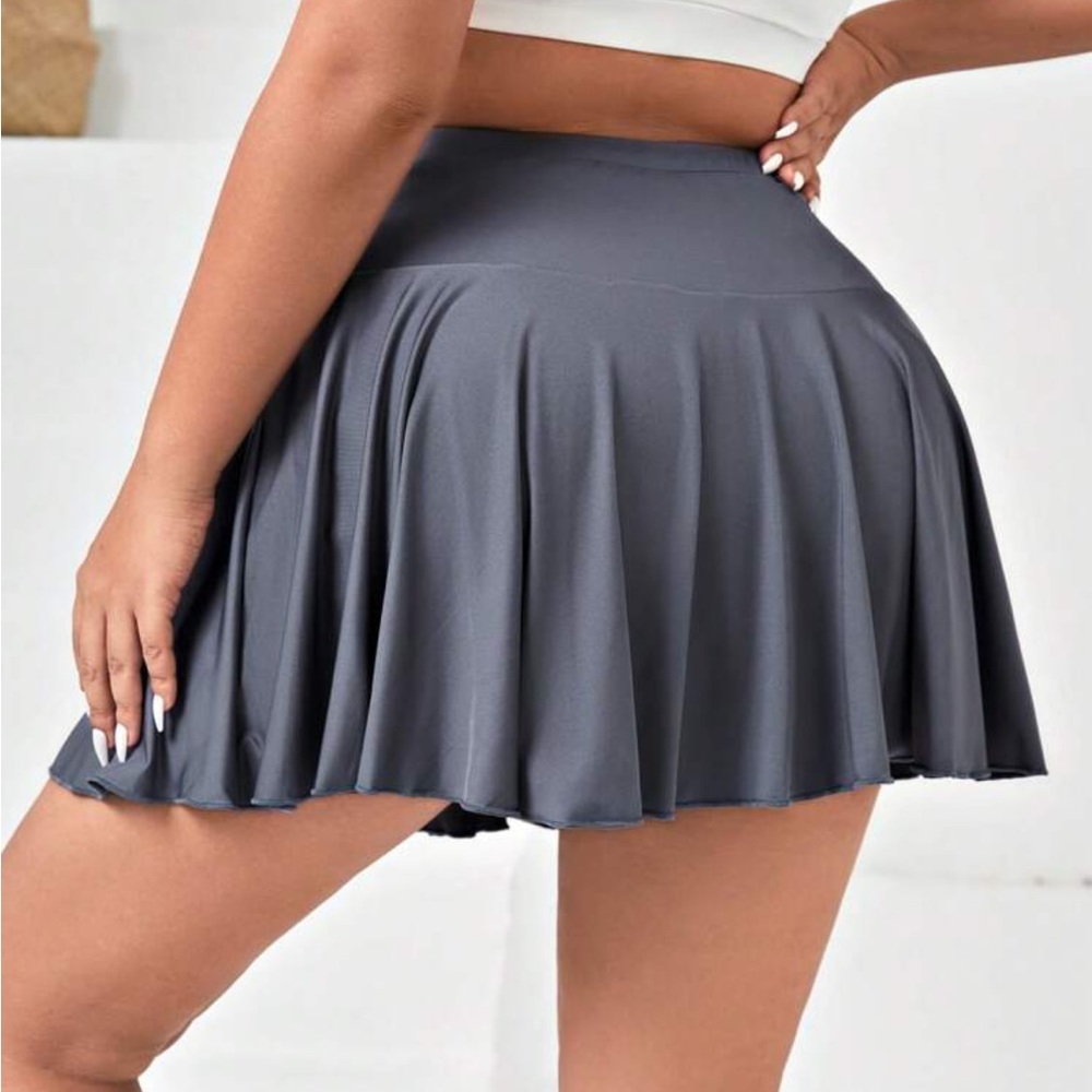 Slate Grey Tennis Sport Skort with Pockets - as is - Picture 14 of 16